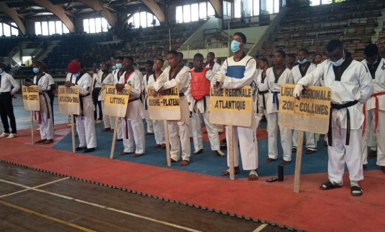 Les taekwondoïstes béninois participant au championnat national