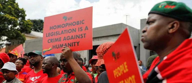 La loi sur l'homosexualité en Ouganda protestations