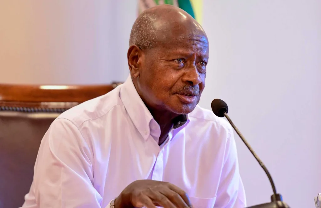 Yoweri Museveni, président de l'Ouganda