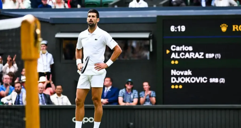 Wimbledon 2023 : Novak Djokovic sanctionné après sa défaite face à Carlos Alcaraz