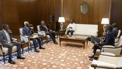 Rencontre entre Patrice Talon et Aliko Dangote.