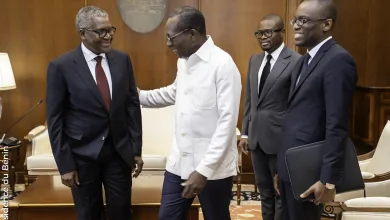 Rencontre entre Patrice Talon et Aliko Dangote2