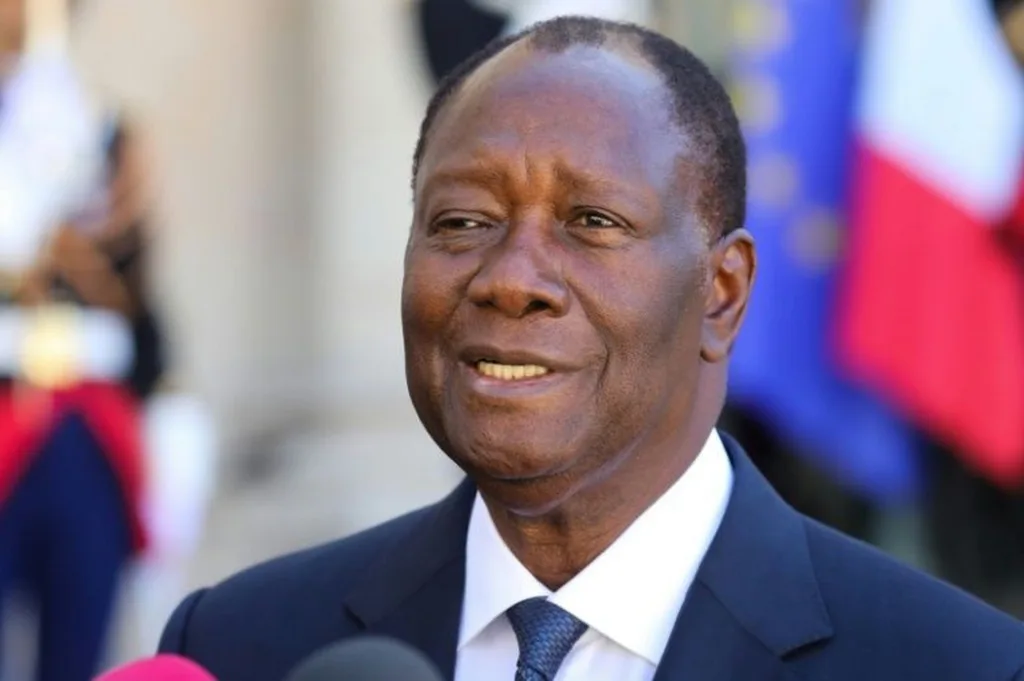 Alassane Ouattara, président de la Côte d'Ivoire