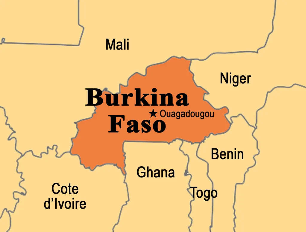 Carte du Burkina Faso