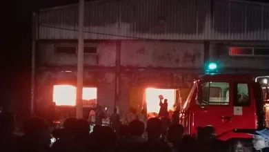 Incendie d'un magasin de riz à Sèmè-Podji