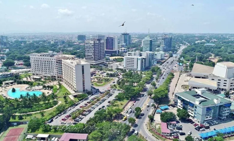 Vue aérienne de Accra centre, Ghana - L'Expression - www.lexpression.bj