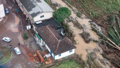 Passage d'un cyclone dans l'Etat de Rio Grande do Sul au Brésil